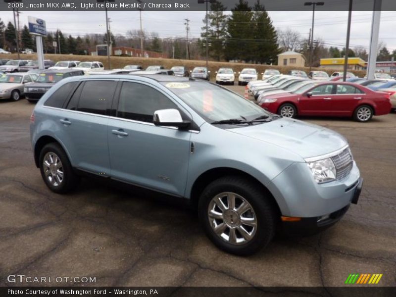 Light Ice Blue Metallic / Charcoal Black 2008 Lincoln MKX AWD