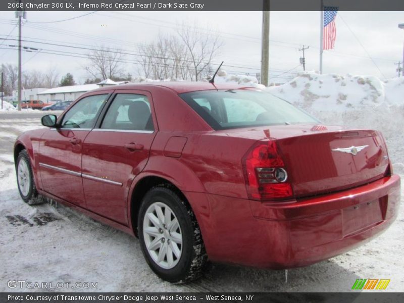 Inferno Red Crystal Pearl / Dark Slate Gray 2008 Chrysler 300 LX