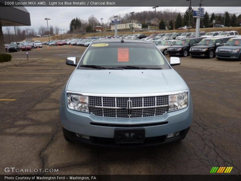 Light Ice Blue Metallic / Charcoal Black 2008 Lincoln MKX AWD