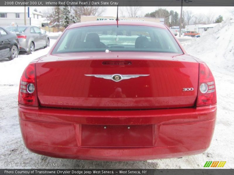 Inferno Red Crystal Pearl / Dark Slate Gray 2008 Chrysler 300 LX