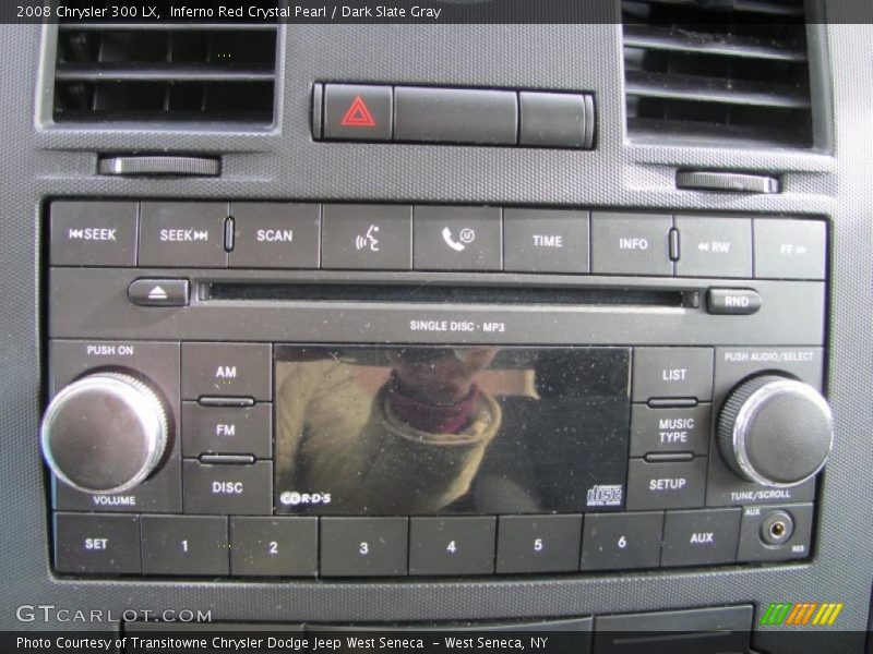 Inferno Red Crystal Pearl / Dark Slate Gray 2008 Chrysler 300 LX