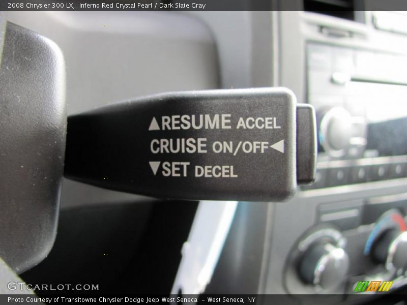 Inferno Red Crystal Pearl / Dark Slate Gray 2008 Chrysler 300 LX