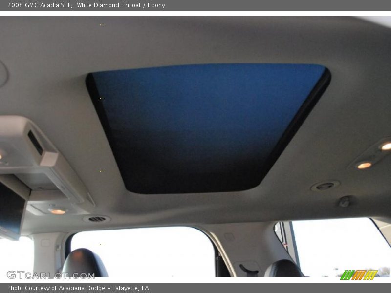 White Diamond Tricoat / Ebony 2008 GMC Acadia SLT