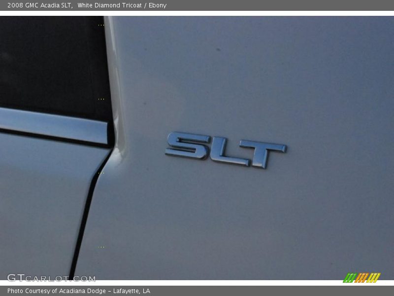 White Diamond Tricoat / Ebony 2008 GMC Acadia SLT
