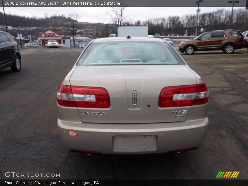 Dune Pearl Metallic / Light Stone 2008 Lincoln MKZ AWD Sedan