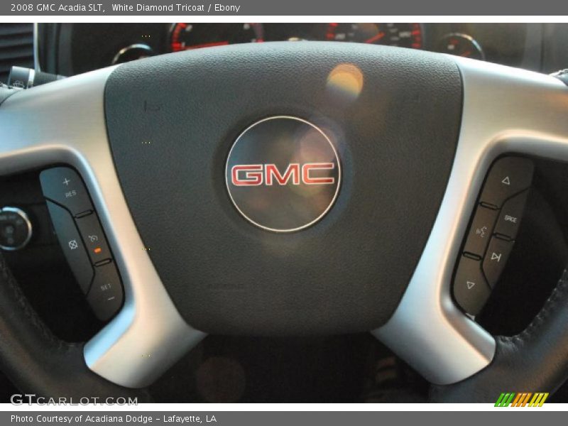 White Diamond Tricoat / Ebony 2008 GMC Acadia SLT
