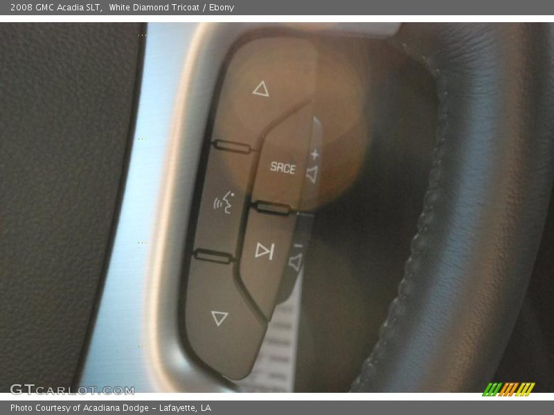 White Diamond Tricoat / Ebony 2008 GMC Acadia SLT