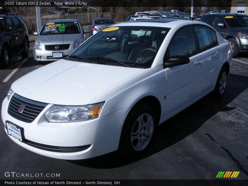 Polar White / Gray 2005 Saturn ION 2 Sedan