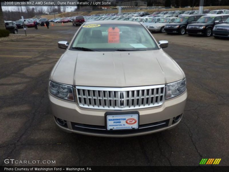 Dune Pearl Metallic / Light Stone 2008 Lincoln MKZ AWD Sedan