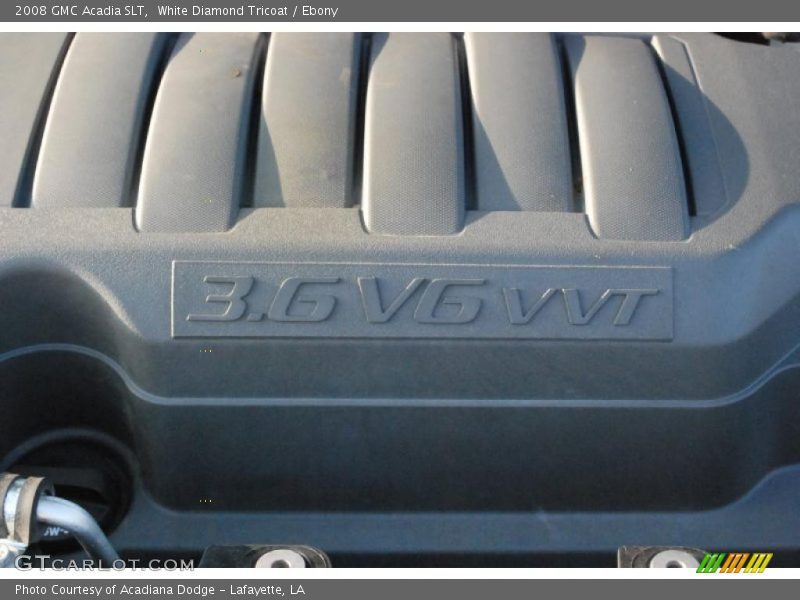 White Diamond Tricoat / Ebony 2008 GMC Acadia SLT