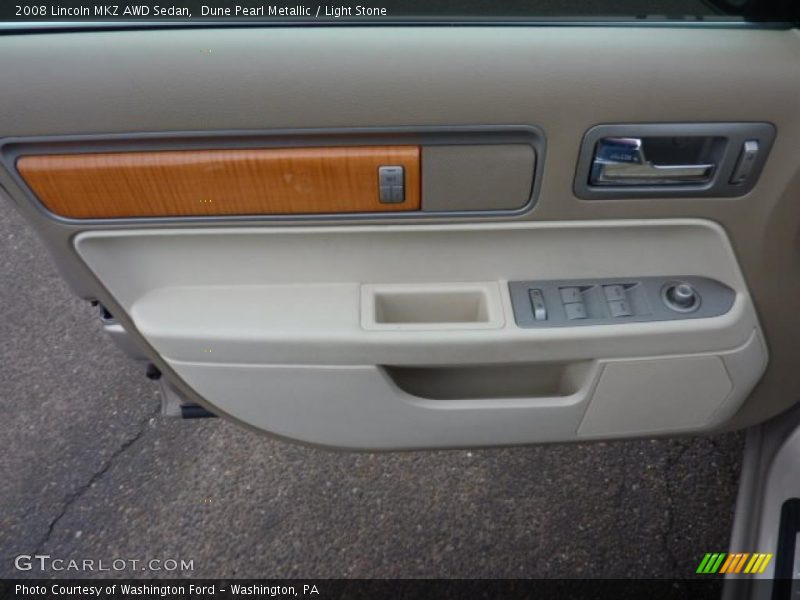 Dune Pearl Metallic / Light Stone 2008 Lincoln MKZ AWD Sedan