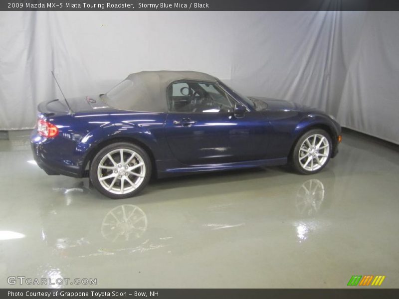 Stormy Blue Mica / Black 2009 Mazda MX-5 Miata Touring Roadster