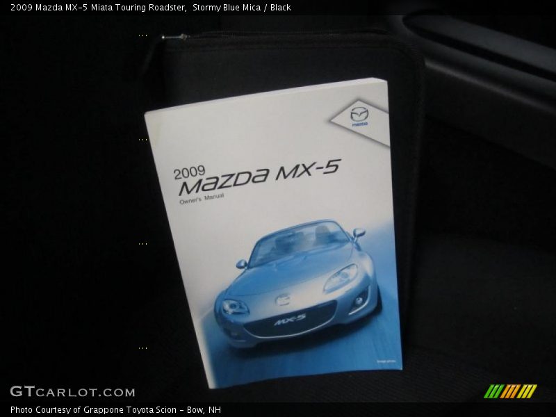 Stormy Blue Mica / Black 2009 Mazda MX-5 Miata Touring Roadster
