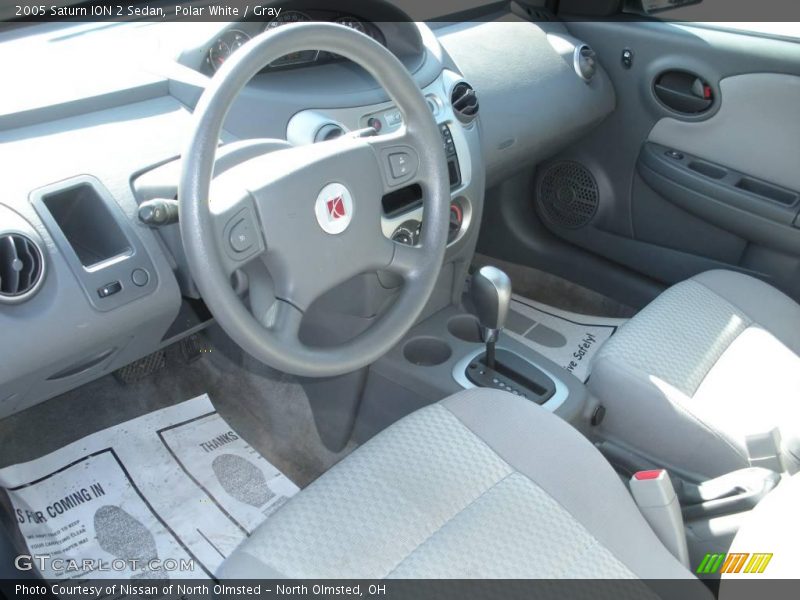 Polar White / Gray 2005 Saturn ION 2 Sedan