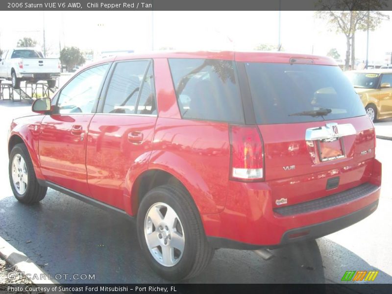 Chili Pepper Red / Tan 2006 Saturn VUE V6 AWD