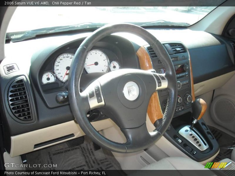 Chili Pepper Red / Tan 2006 Saturn VUE V6 AWD