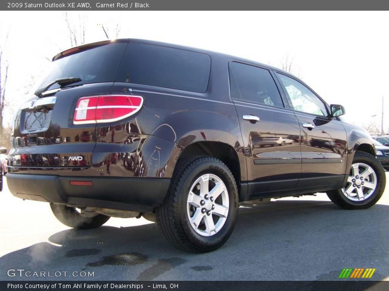 Garnet Red / Black 2009 Saturn Outlook XE AWD