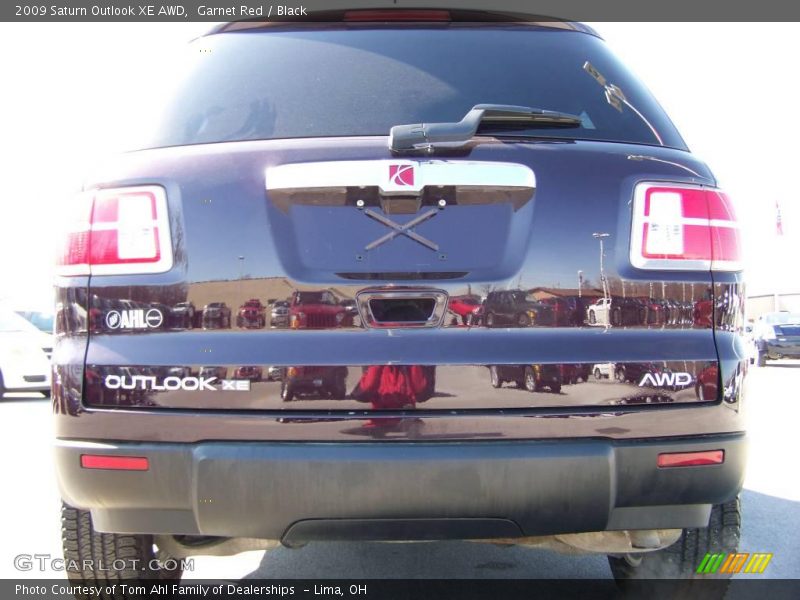 Garnet Red / Black 2009 Saturn Outlook XE AWD