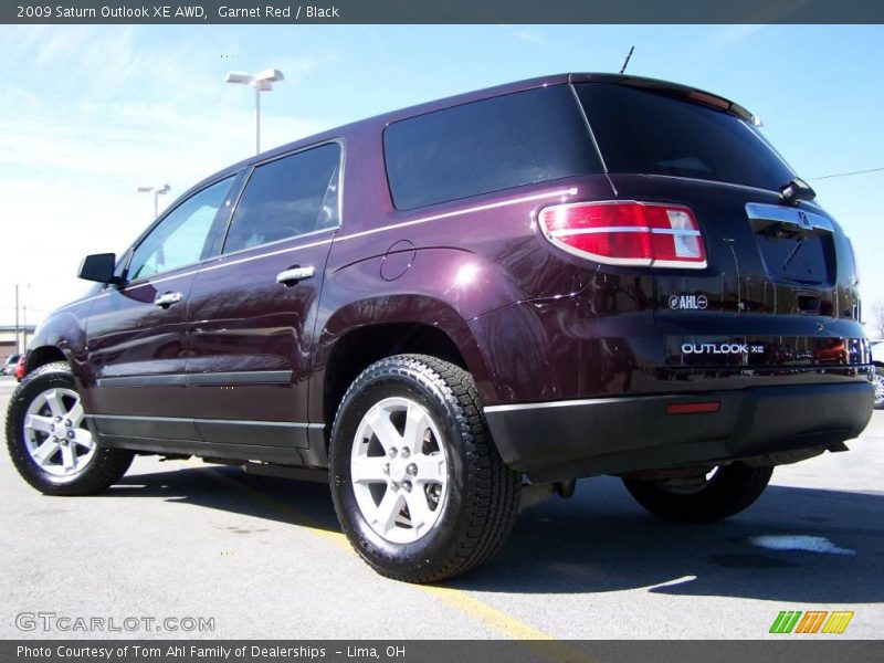 Garnet Red / Black 2009 Saturn Outlook XE AWD