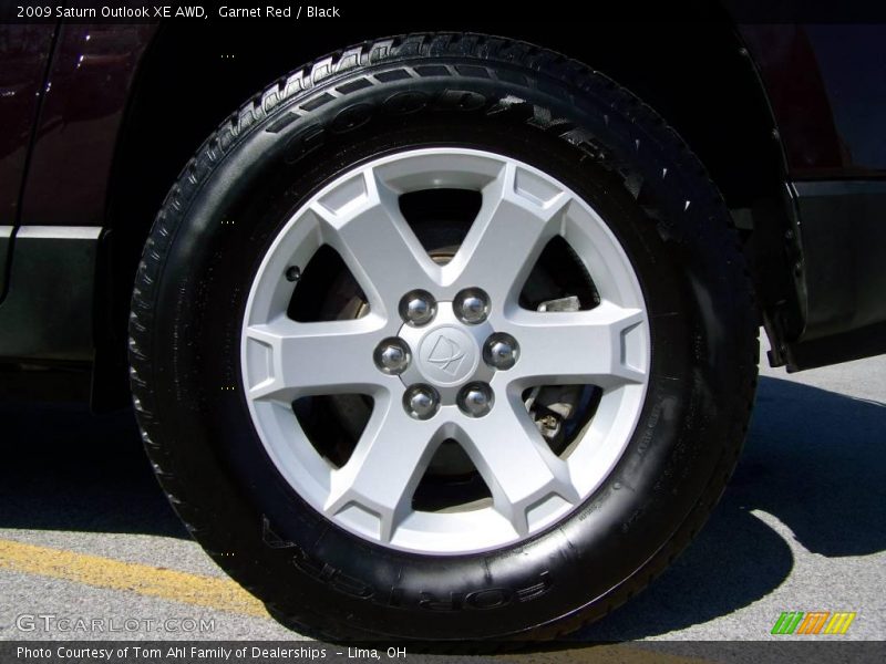 Garnet Red / Black 2009 Saturn Outlook XE AWD