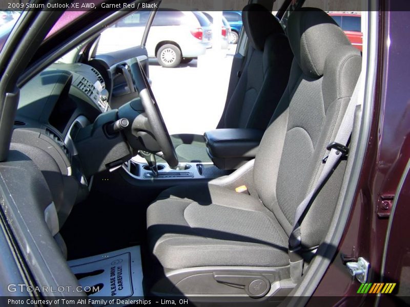 Garnet Red / Black 2009 Saturn Outlook XE AWD