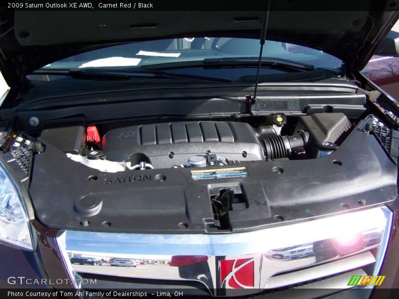 Garnet Red / Black 2009 Saturn Outlook XE AWD