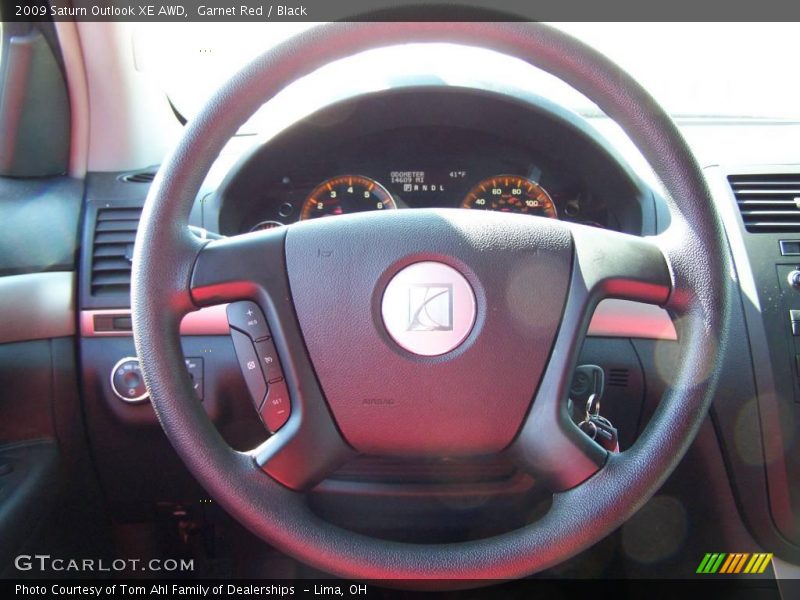 Garnet Red / Black 2009 Saturn Outlook XE AWD