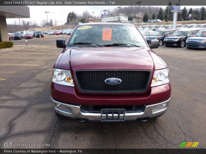 Dark Toreador Red Metallic / Tan 2004 Ford F150 XLT Regular Cab 4x4