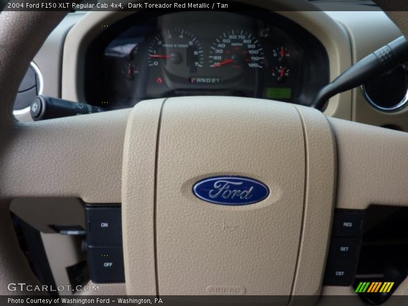 Dark Toreador Red Metallic / Tan 2004 Ford F150 XLT Regular Cab 4x4