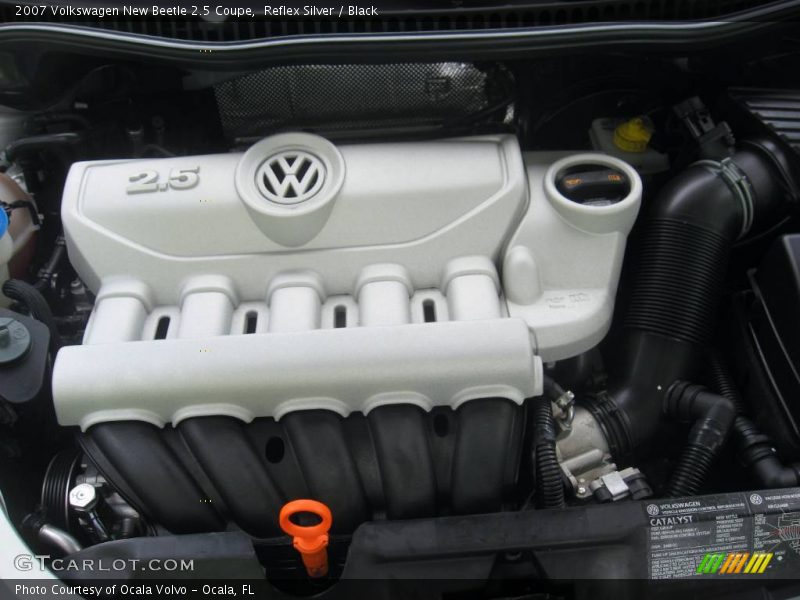 Reflex Silver / Black 2007 Volkswagen New Beetle 2.5 Coupe