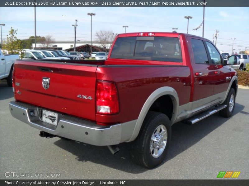  2011 Ram 2500 HD Laramie Crew Cab 4x4 Deep Cherry Crystal Pearl