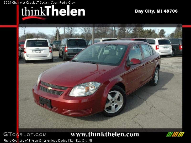 Sport Red / Gray 2009 Chevrolet Cobalt LT Sedan