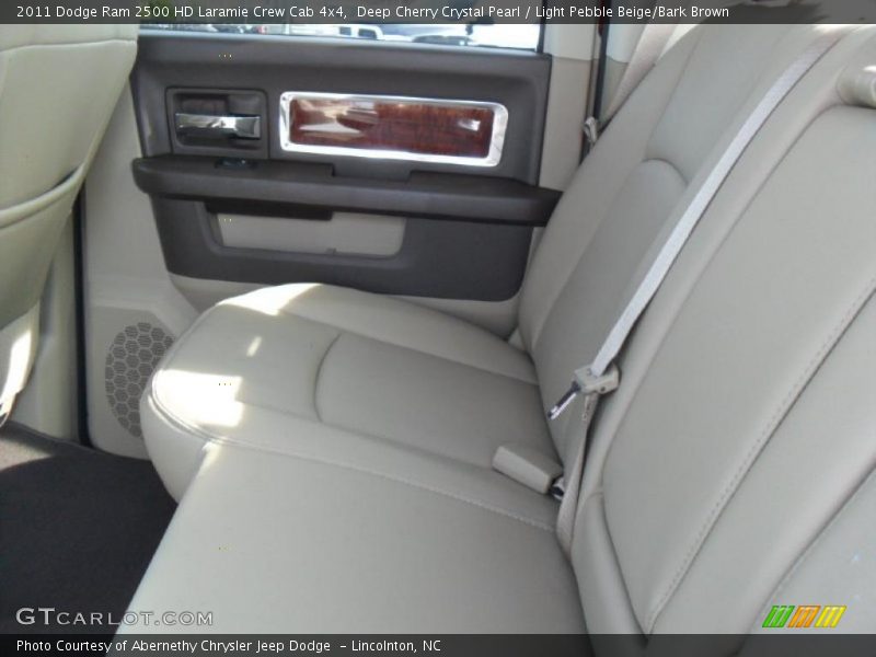 Deep Cherry Crystal Pearl / Light Pebble Beige/Bark Brown 2011 Dodge Ram 2500 HD Laramie Crew Cab 4x4