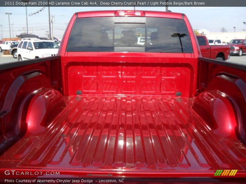 Deep Cherry Crystal Pearl / Light Pebble Beige/Bark Brown 2011 Dodge Ram 2500 HD Laramie Crew Cab 4x4