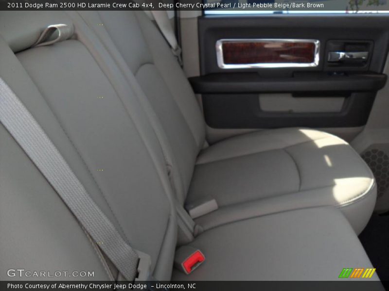 Deep Cherry Crystal Pearl / Light Pebble Beige/Bark Brown 2011 Dodge Ram 2500 HD Laramie Crew Cab 4x4