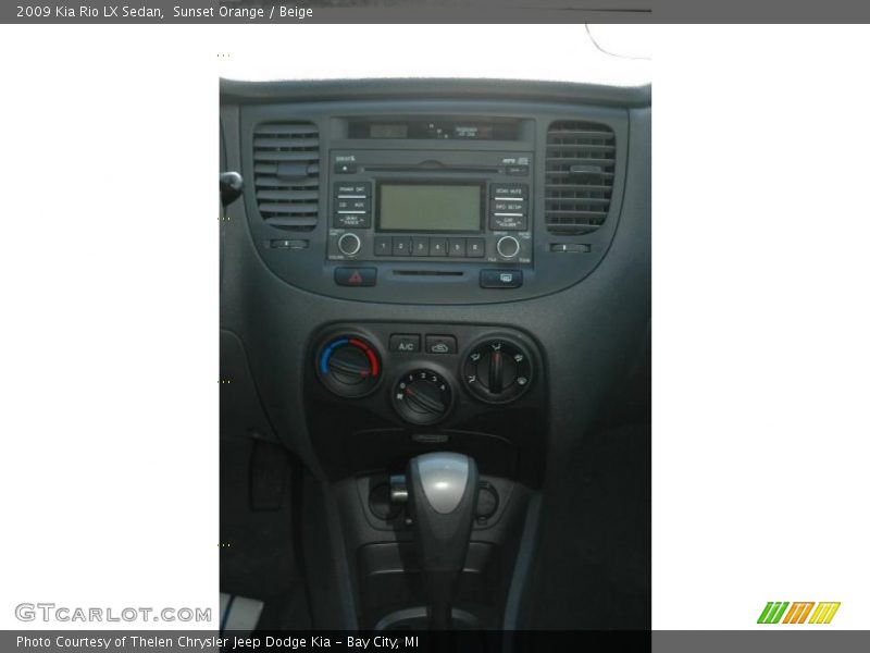 Sunset Orange / Beige 2009 Kia Rio LX Sedan