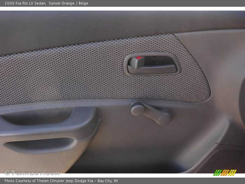 Sunset Orange / Beige 2009 Kia Rio LX Sedan