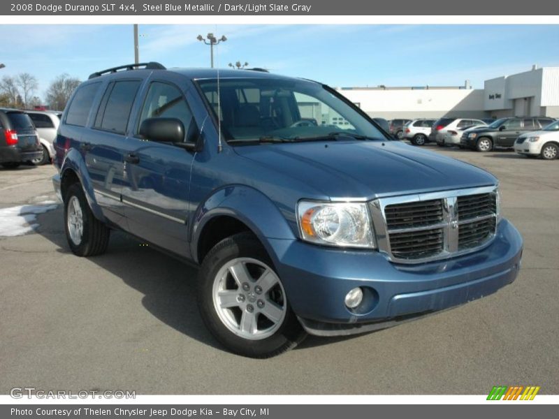 Steel Blue Metallic / Dark/Light Slate Gray 2008 Dodge Durango SLT 4x4