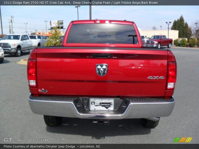 Deep Cherry Crystal Pearl / Light Pebble Beige/Bark Brown 2011 Dodge Ram 2500 HD ST Crew Cab 4x4