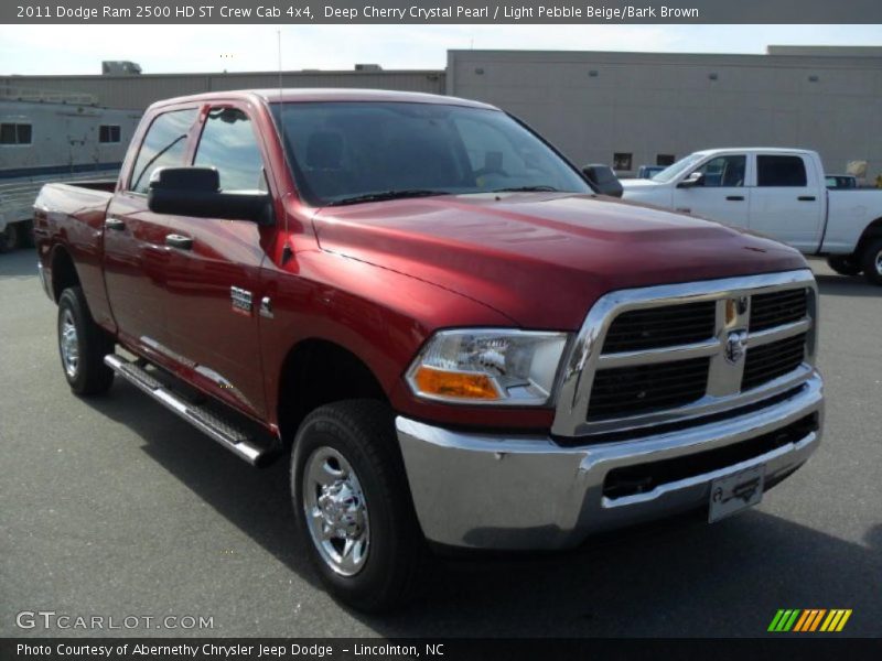 Deep Cherry Crystal Pearl / Light Pebble Beige/Bark Brown 2011 Dodge Ram 2500 HD ST Crew Cab 4x4
