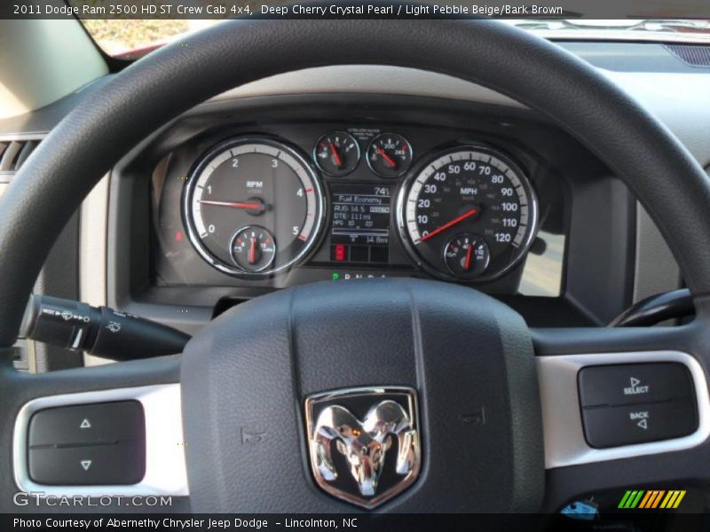 Deep Cherry Crystal Pearl / Light Pebble Beige/Bark Brown 2011 Dodge Ram 2500 HD ST Crew Cab 4x4
