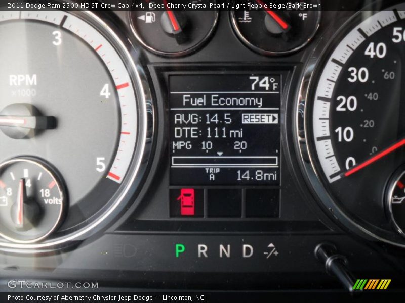 Deep Cherry Crystal Pearl / Light Pebble Beige/Bark Brown 2011 Dodge Ram 2500 HD ST Crew Cab 4x4