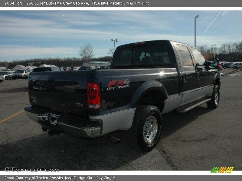 True Blue Metallic / Medium Flint 2004 Ford F250 Super Duty FX4 Crew Cab 4x4