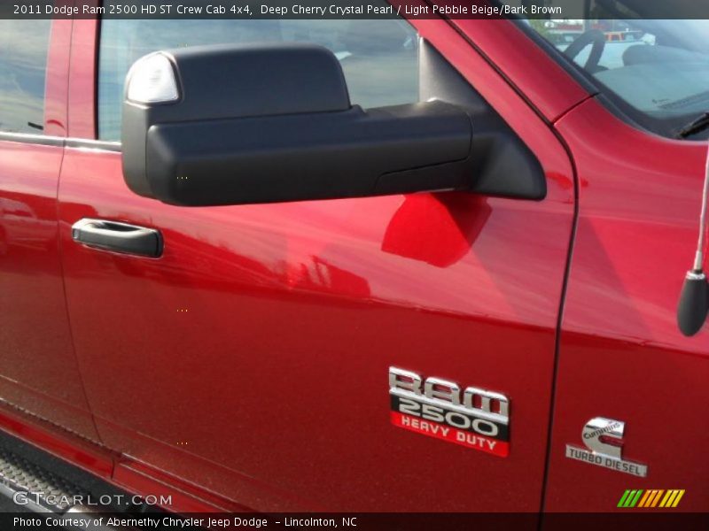 Deep Cherry Crystal Pearl / Light Pebble Beige/Bark Brown 2011 Dodge Ram 2500 HD ST Crew Cab 4x4