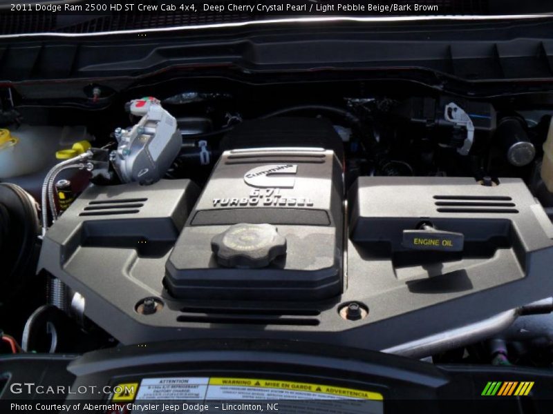 Deep Cherry Crystal Pearl / Light Pebble Beige/Bark Brown 2011 Dodge Ram 2500 HD ST Crew Cab 4x4