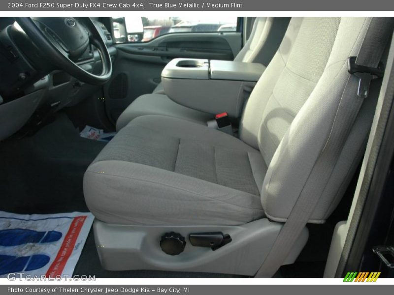True Blue Metallic / Medium Flint 2004 Ford F250 Super Duty FX4 Crew Cab 4x4