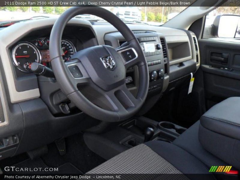 Deep Cherry Crystal Pearl / Light Pebble Beige/Bark Brown 2011 Dodge Ram 2500 HD ST Crew Cab 4x4