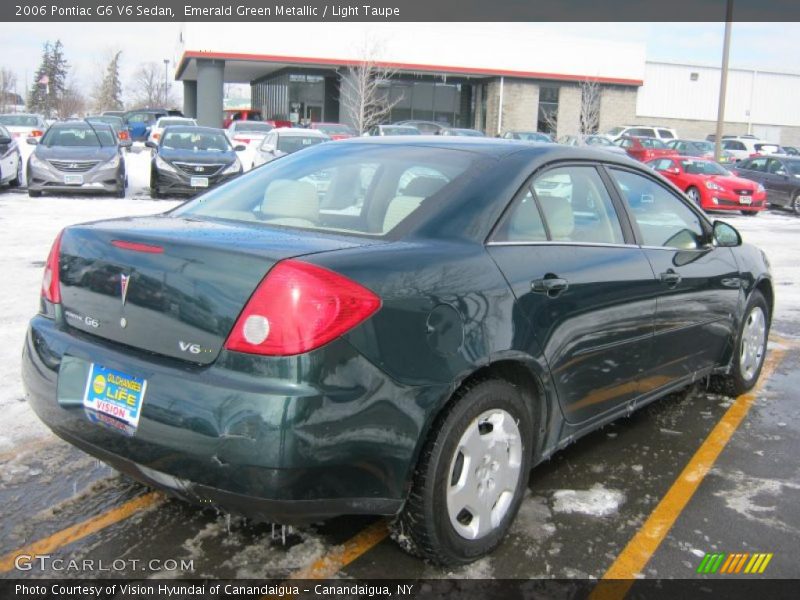 Emerald Green Metallic / Light Taupe 2006 Pontiac G6 V6 Sedan