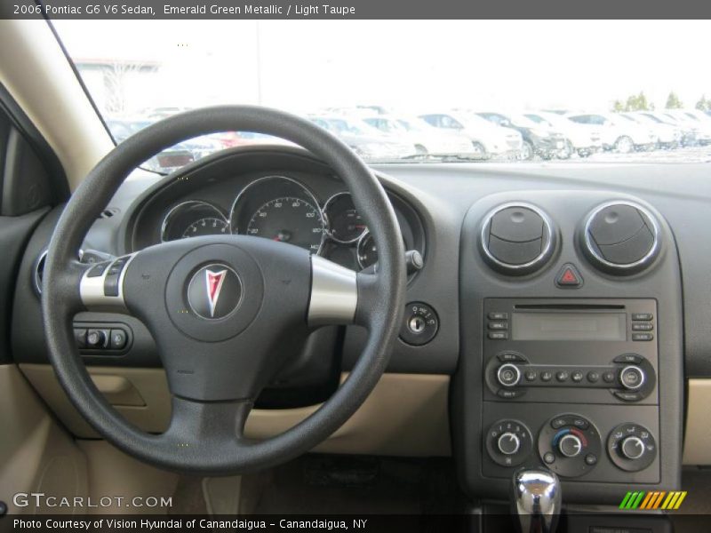 Emerald Green Metallic / Light Taupe 2006 Pontiac G6 V6 Sedan
