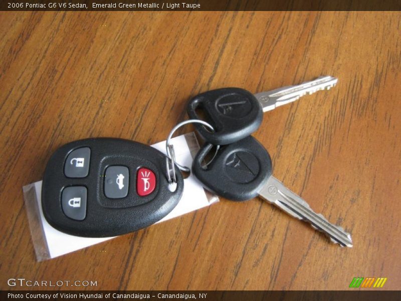Emerald Green Metallic / Light Taupe 2006 Pontiac G6 V6 Sedan